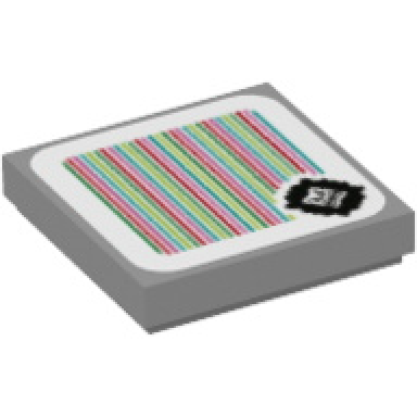 light bluish gray tile 2 x 2 with super mario scanner code thwomp pattern sticker - set 71376