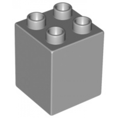 light bluish gray duplo brick 2 x 2 x 2