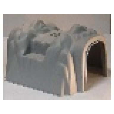 light bluish gray duplo train tunnel