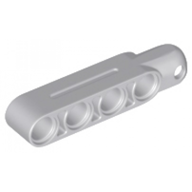light bluish gray technic steering arm 5 x 1 with tow ball socket rounded chamfered type 2