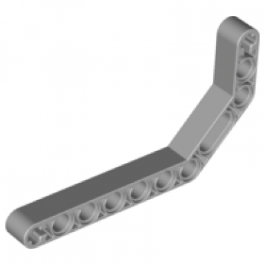 light bluish gray technic liftarm modified bent thick 1 x 11.5 double