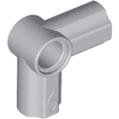 light bluish gray technic axle and pin connector angled 6 - 90 degrees