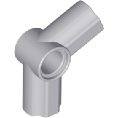 light bluish gray technic axle and pin connector angled 5 - 112.5 degrees