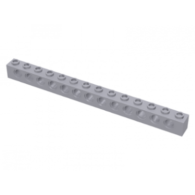 light bluish gray technic brick 1 x 14 with holes