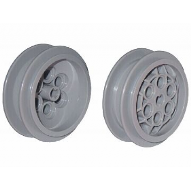 light bluish gray wheel 43.2mm d x 18mm - extended axle stem
