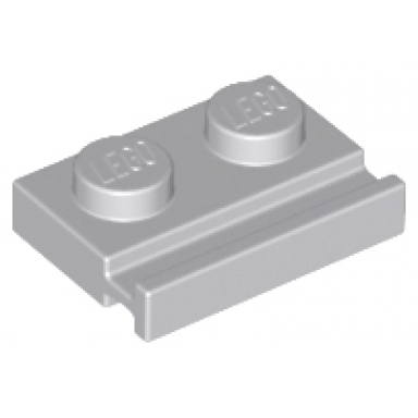 light bluish gray plate modified 1 x 2 with door rail