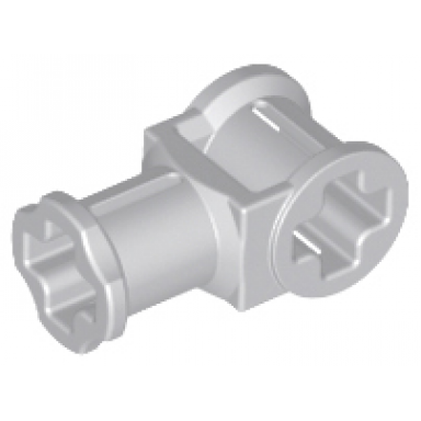 light bluish gray technic axle connector with axle hole
