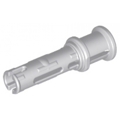 light bluish gray technic pin 3l with friction ridges and stop bush