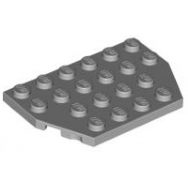 light bluish gray wedge plate 4 x 6 cut corners