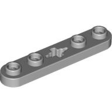 light bluish gray technic plate 1 x 5 with smooth ends 4 studs and center axle hole