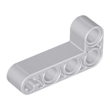 light bluish gray technic liftarm modified bent thick l-shape 2 x 4