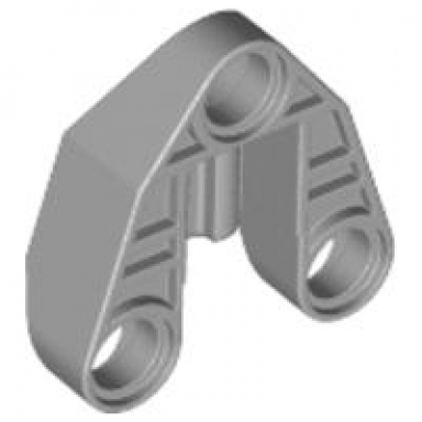 light bluish gray technic pin connector 3 x 3 with axle and 3 pin holes
