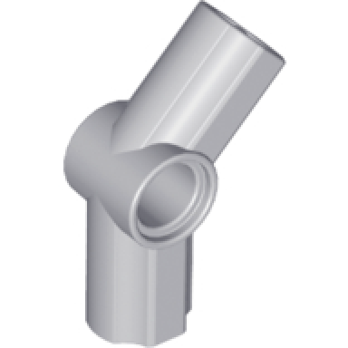 light bluish gray technic axle and pin connector angled 4 - 135 degrees