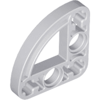 light bluish gray technic liftarm modified l-shape quarter ellipse thin 3 x 3