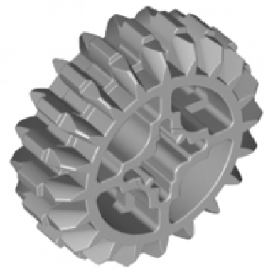 light bluish gray technic gear 20 tooth double bevel