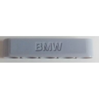 light bluish gray technic liftarm thick 1 x 5 with centered bmw pattern sticker - set 42063