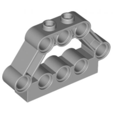 light bluish gray technic pin connector block 1 x 5 x 3