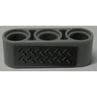light bluish gray technic liftarm thick 1 x 3 with tread plate pattern sticker - set 42009