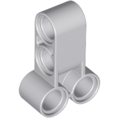 light bluish gray technic pin connector perpendicular double 3l