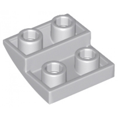 light bluish gray slope curved 2 x 2 x 2 3 inverted