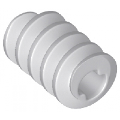 light bluish gray technic gear worm screw long axle opening type ii