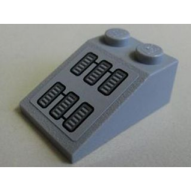 light bluish gray slope 33 3 x 2 with 6 vents pattern sticker - set 7065