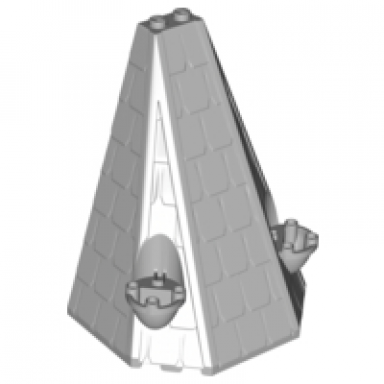 light bluish gray tower roof 6 x 8 x 9