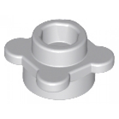 light bluish gray plate round 1 x 1 with flower edge 4 knobs petals