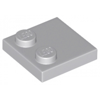 light bluish gray tile modified 2 x 2 with studs on edge