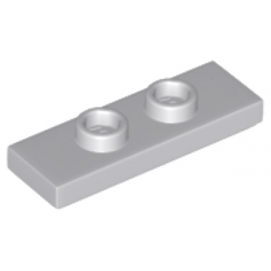 light bluish gray plate modified 1 x 3 with 2 studs double jumper