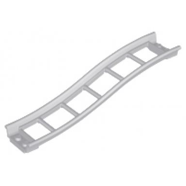 light bluish gray train track roller coaster ramp small 3 bricks elevation