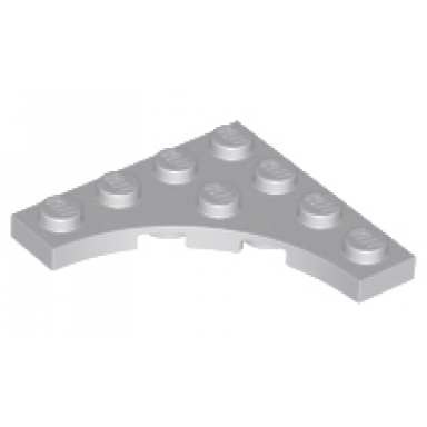 light bluish gray plate modified 4 x 4 with 3 x 3 curved cutout