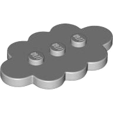 light bluish gray tile modified 3 x 5 cloud
