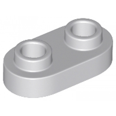 light bluish gray plate round 1 x 2 with open studs