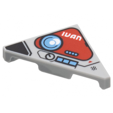 light bluish gray tile modified 2 x 2 triangular with control panel dark red rounded triangle medium blue circle ivan pattern