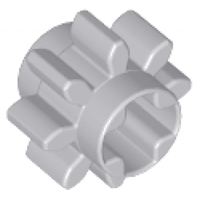 light bluish gray technic gear 8 tooth