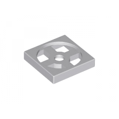 light bluish gray turntable 2 x 2 plate base