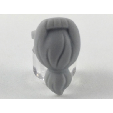 light bluish gray minifigure beard long tied