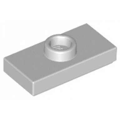 light bluish gray plate modified 1 x 2 with 1 stud with groove jumper