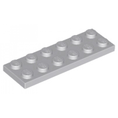 light bluish gray plate 2 x 6