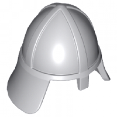 light bluish gray minifigure headgear helmet castle with neck protector