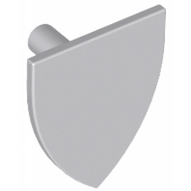 light bluish gray minifigure shield triangular