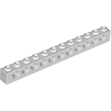 light bluish gray technic brick 1 x 12 with holes