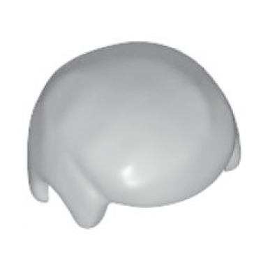 light bluish gray minifigure hair male smooth