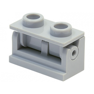 light bluish gray hinge brick 1 x 2 with same color top plate 3937 3938