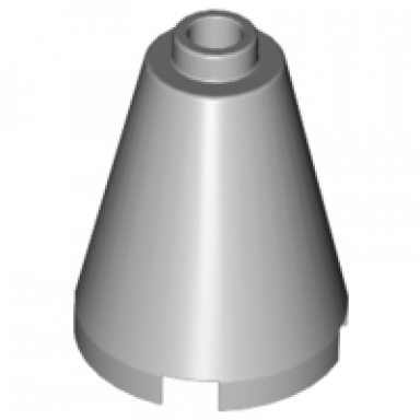 light bluish gray cone 2 x 2 x 2 - open stud
