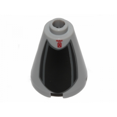 cone 2 x 2 x 2 - open stud with b-wing cockpit pattern