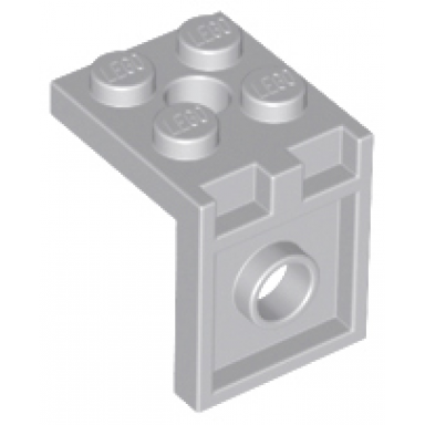 light bluish gray bracket 2 x 2 - 2 x 2 with 2 holes