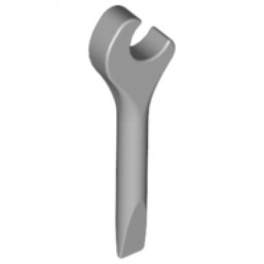 light bluish gray minifigure utensil tool spanner wrench screwdriver
