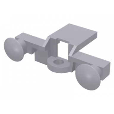 light bluish gray train buffer beam